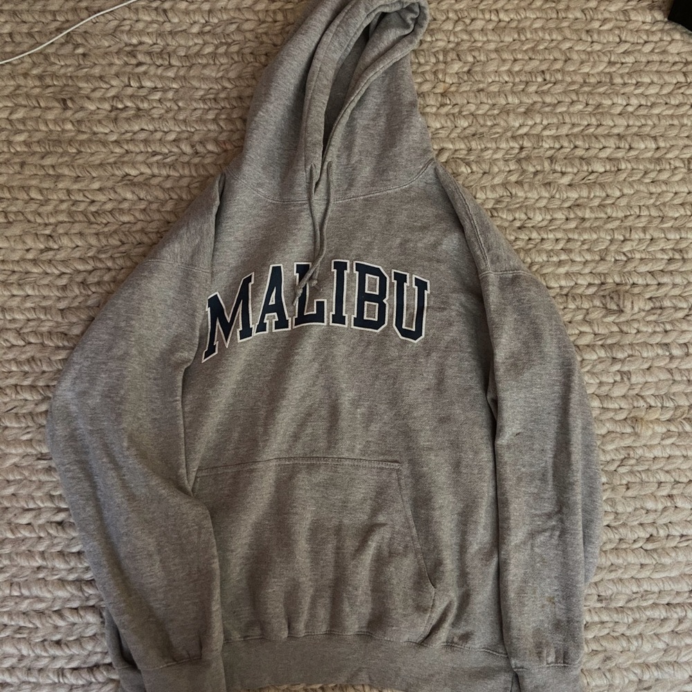 grey brandy melville malibu oversized hoodie
